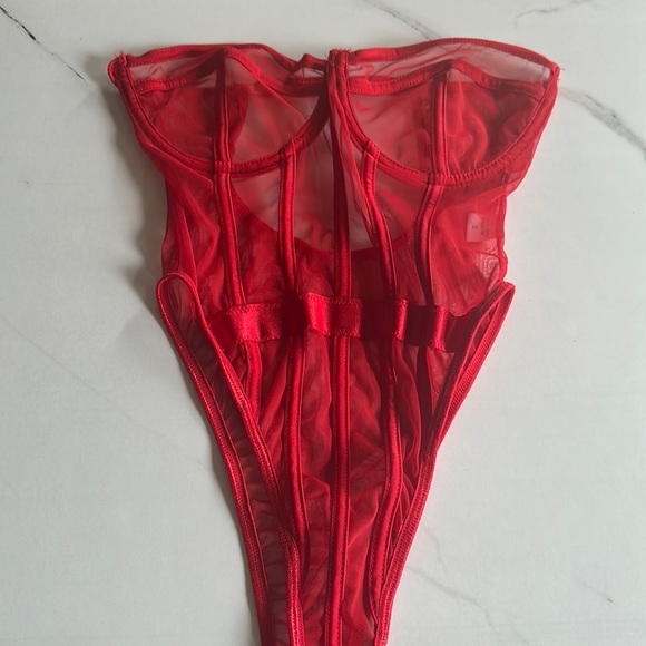 Sheer Corset Bodysuit - S - Picture 6 of 6